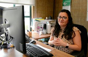 WIC staff at a desk