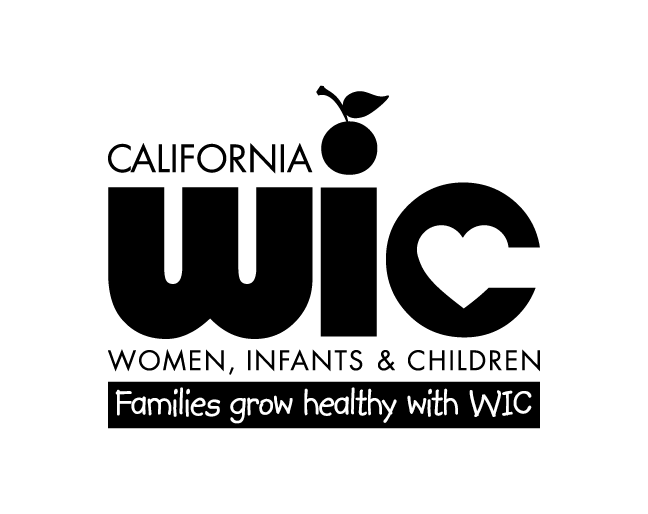 WIC logo with tagline, black, english