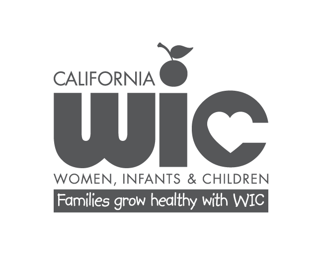 WIC logo with tagline, gray, english