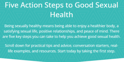 Five steps to good sexual health logo