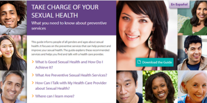 Take charge of your sexual health logo