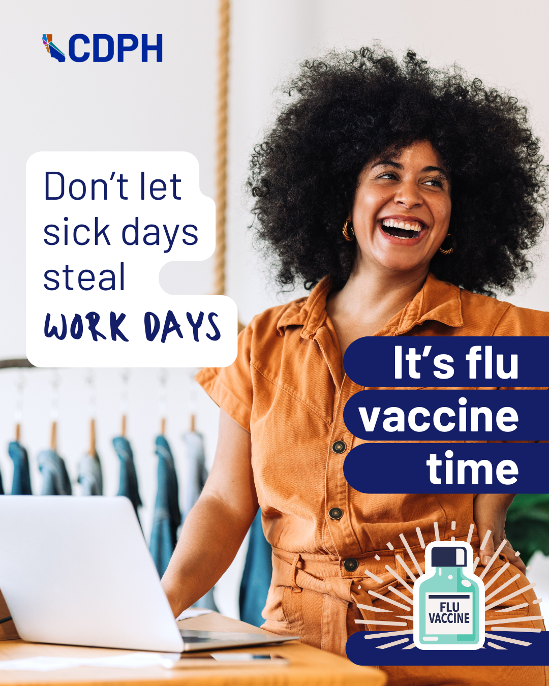 dont let sick days steal work days. its flu vaccine time, dont let sick days steal work days. its flu vaccine time,