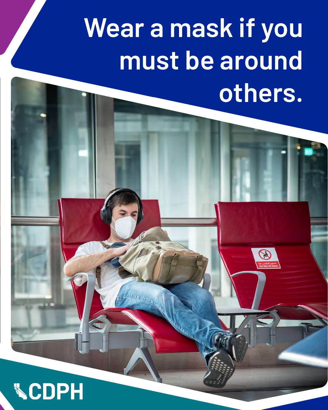 Wear a mask if you must be around others. Wear a mask if you must be around others.